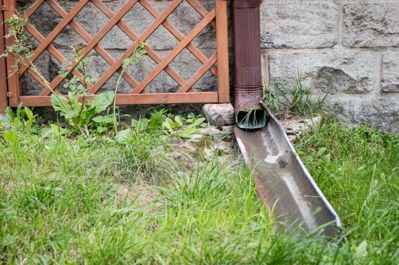 Steel Downspout Installation